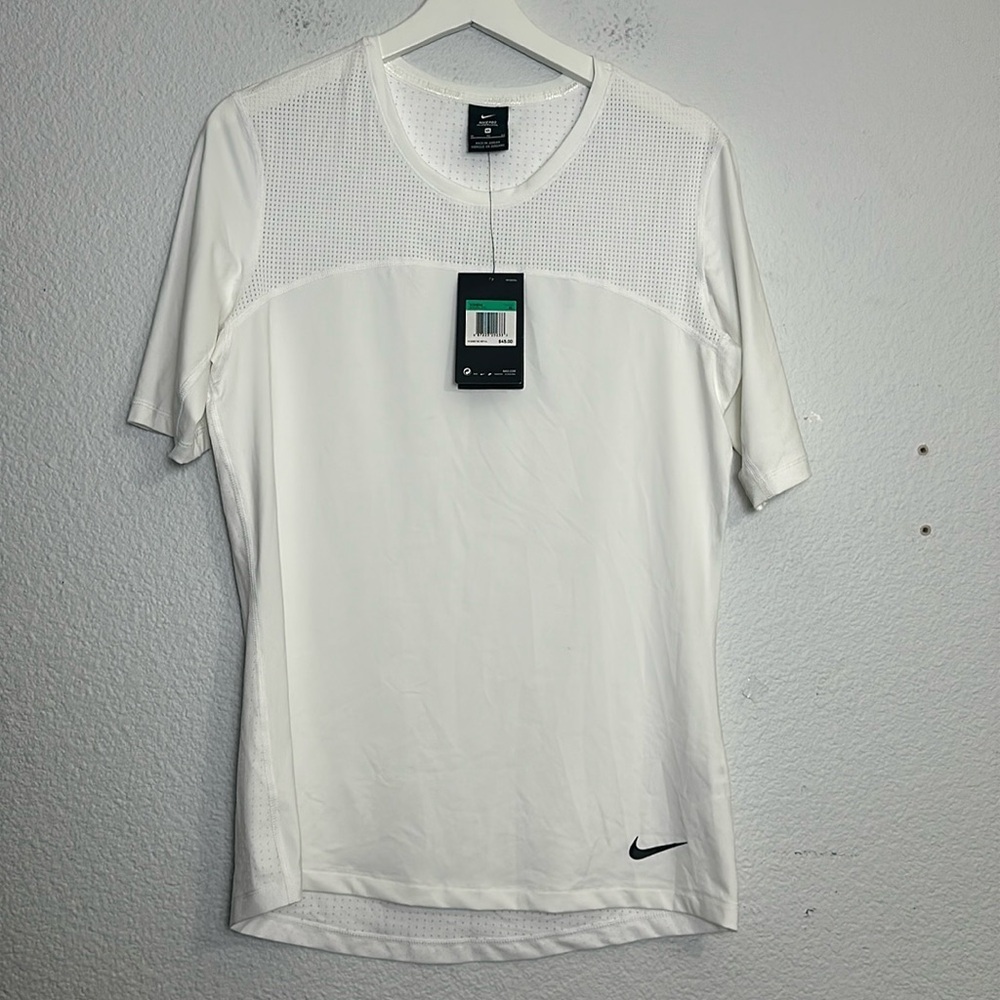 Nike Pro Hypercool White Short Sleeve‎ Top Womens Size XLarge NWT